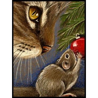 Tree Trimming Friends stamp