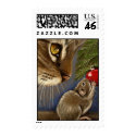 Tree Trimming Friends postage by gabycat Tree Trimming Friends postage