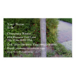 Tree Trunk along concrete path Business Card Template