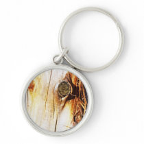 Tree Trunk with Knots Keychains