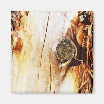Tree Trunk with Knots Refrigerator Magnet