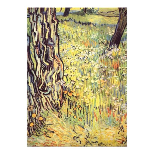 Tree trunks by Vincent van Gogh Announcement