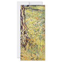 Tree trunks by Vincent van Gogh Custom Rack Cards