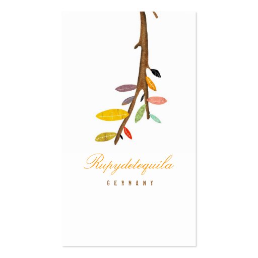 Tree White Business Card