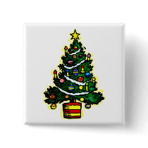 Tree with candle on top buttons