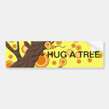 Tree with Circles/Sunshine Bumper Sticker