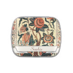 Tree with Flowers and Horns of Plenty, India 1750 Jelly Belly Tins at Zazzle