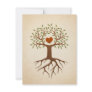 Tree with heart and roots family reunion invite Tree with heart and roots family reunion invite