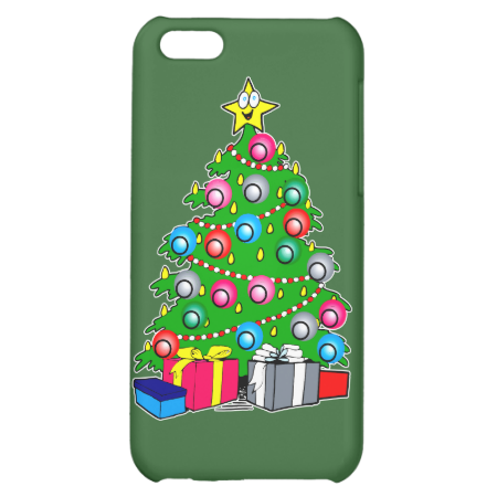 Tree with presents case for iPhone 5C