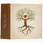 Tree with roots and branches surrounding a heart binders