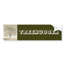Treehugger Bumper Sticker