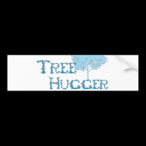 TreeHugger w/ tree bumper stickers
