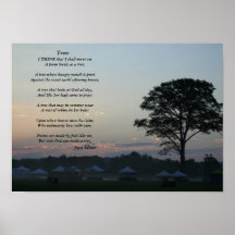 Trees, A poem by Joyce Kilmer Posters