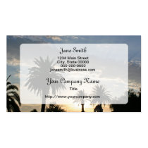 Trees and Clouds at Sunset business cards