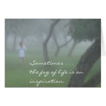Trees and fog ... cards
