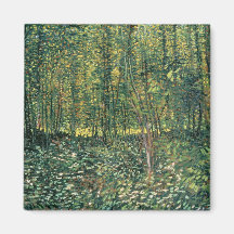Trees and Undergrowth, 1887 Refrigerator Magnet