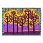 Trees At Dusk Cards