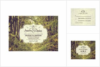 Trees Avenue Rustic Wedding Collection