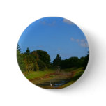 Trees blue sky small stream photograph in Florida Button