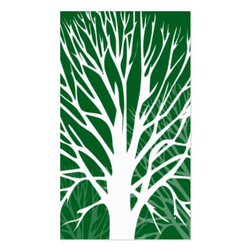 Trees Business Card TEMPLATE (back side)