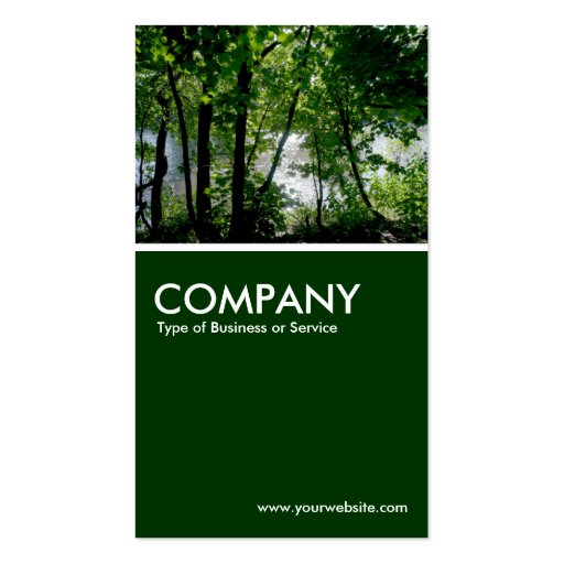 Trees by the River Business Cards (front side)