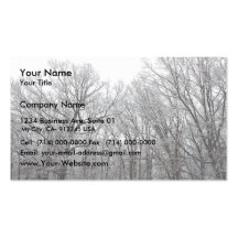 Trees Covered In Snow Business Card