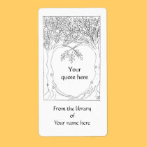 Trees Growing Together Book Plate labels