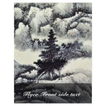 Trees In A Landscape By Kung Hsien (Best Quality) Custom Flyer