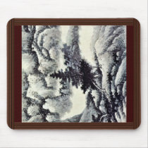 Trees In A Landscape By Kung Hsien (Best Quality) Mouse Pads