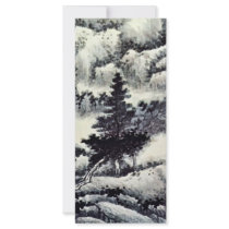 Trees In A Landscape By Kung Hsien (Best Quality) Rack Card