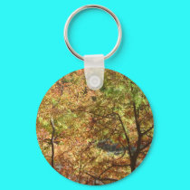 trees in autumn keychains
