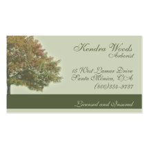 Trees in Fall Business Card Template