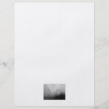 Trees in Mist. Black and White. Custom Flyer