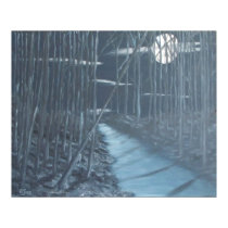 Trees in the moonlight posters