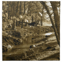 Trees in Yorkshire Printed Napkin
