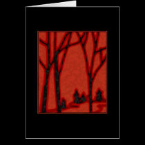 Trees Note Card cards
