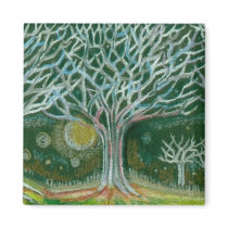 "Trees On Black" Magnet magnets