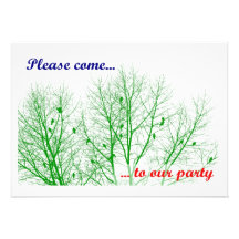 Treetop Party Personalised Invitation