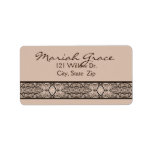 Treetop Spider's Web Sepia Address Labels