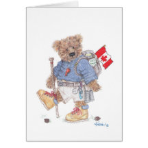 Treking in Cananda Greeting Card