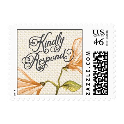 Trellis - Kindly Respond - 4C - Orange Stamps