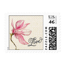 Trellis - Love - 4C - Pink Postage Stamps