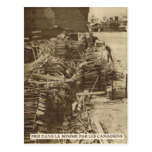 Trenching equipment taken to the Somme Postcards