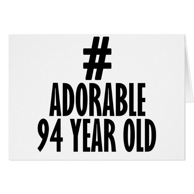 TRENDING 94 YEARS OLD BIRTHDAY DESIGNS CARD | Zazzle