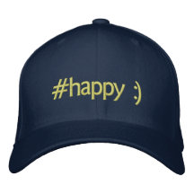 trending happy :) embroidered hats