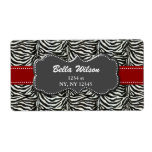 trendy address shipping label
