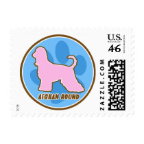 Trendy Afghan Hound Stamps