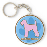 Trendy Airedale Terrier Keychain