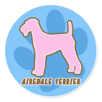 Trendy Airedale Terrier Stickers