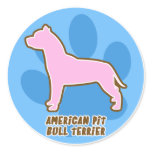 Trendy American Pit Bull Terrier Stickers
